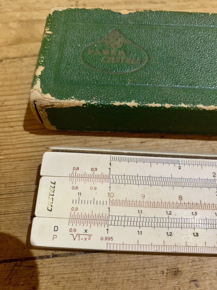 Castell Duplex Slide Rule and Case