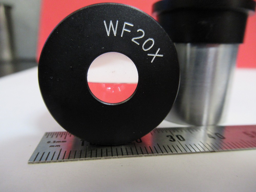 PAIR GENERIC 20X EYEPIECE OCULAR NICE OPTICS MICROSCOPE PART Y6-B-29