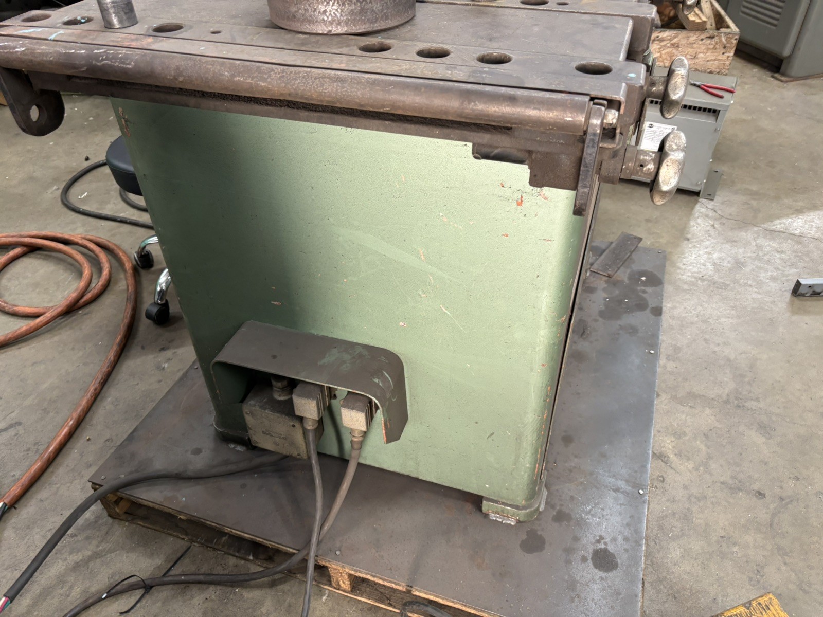 1985 1-1/4" STEINWEG MODEL #B32 REBAR, ROD & BAR ROTARY BENDER