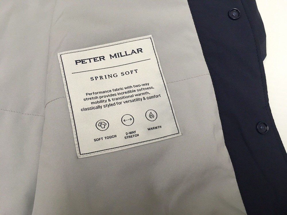 Peter Millar Insulated Golf Field Soft Touch Jacket Stretch Gentleman Waterproof
