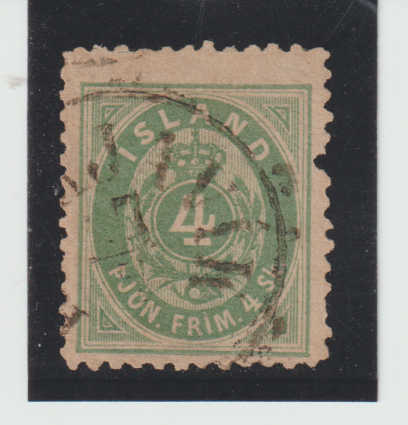 Iceland Scott # O3 F-VF Used CV. $400.