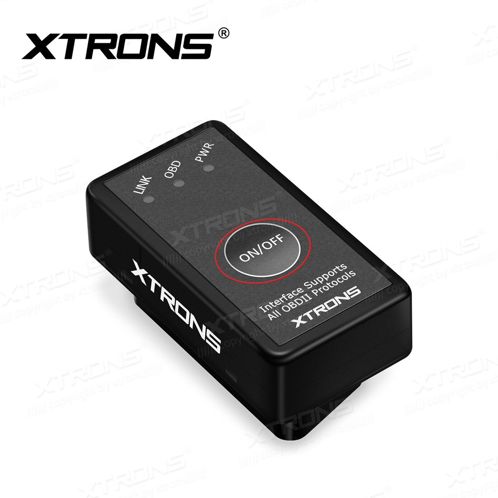 Bluetooth OBD2 Car Auto Diagnostic Scanner Power Switch Tool for Android Stereo