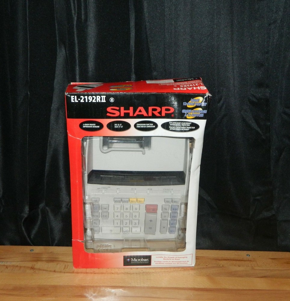 Sharp 12 Digit Commercial Printing Calculator EL-2192R-II