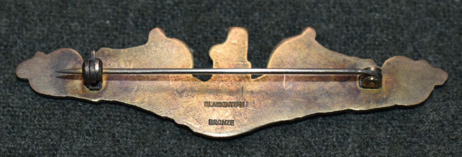 Blackington Bronze WWII US Navy Sub Dolphins Full size