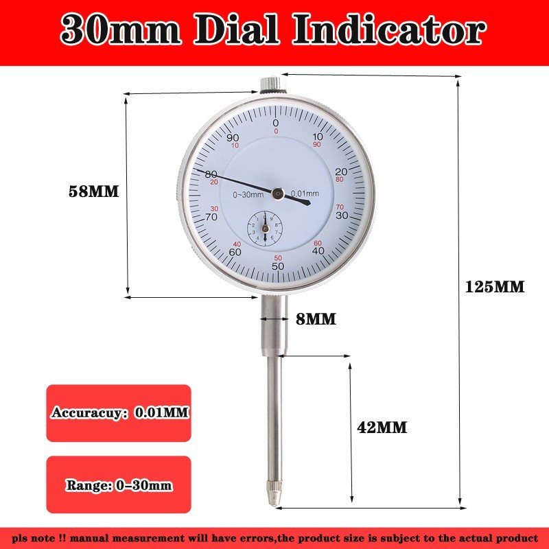 Easy To Use And Maintain 0.01mm for DIAL Indicator Gauge With Simple Structure