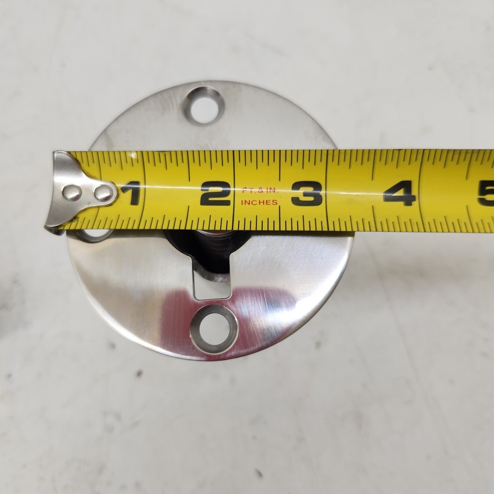 Port & Stbd Marine Boat Spring Loaded Seat Back Rest Socket Base Mount Stainless