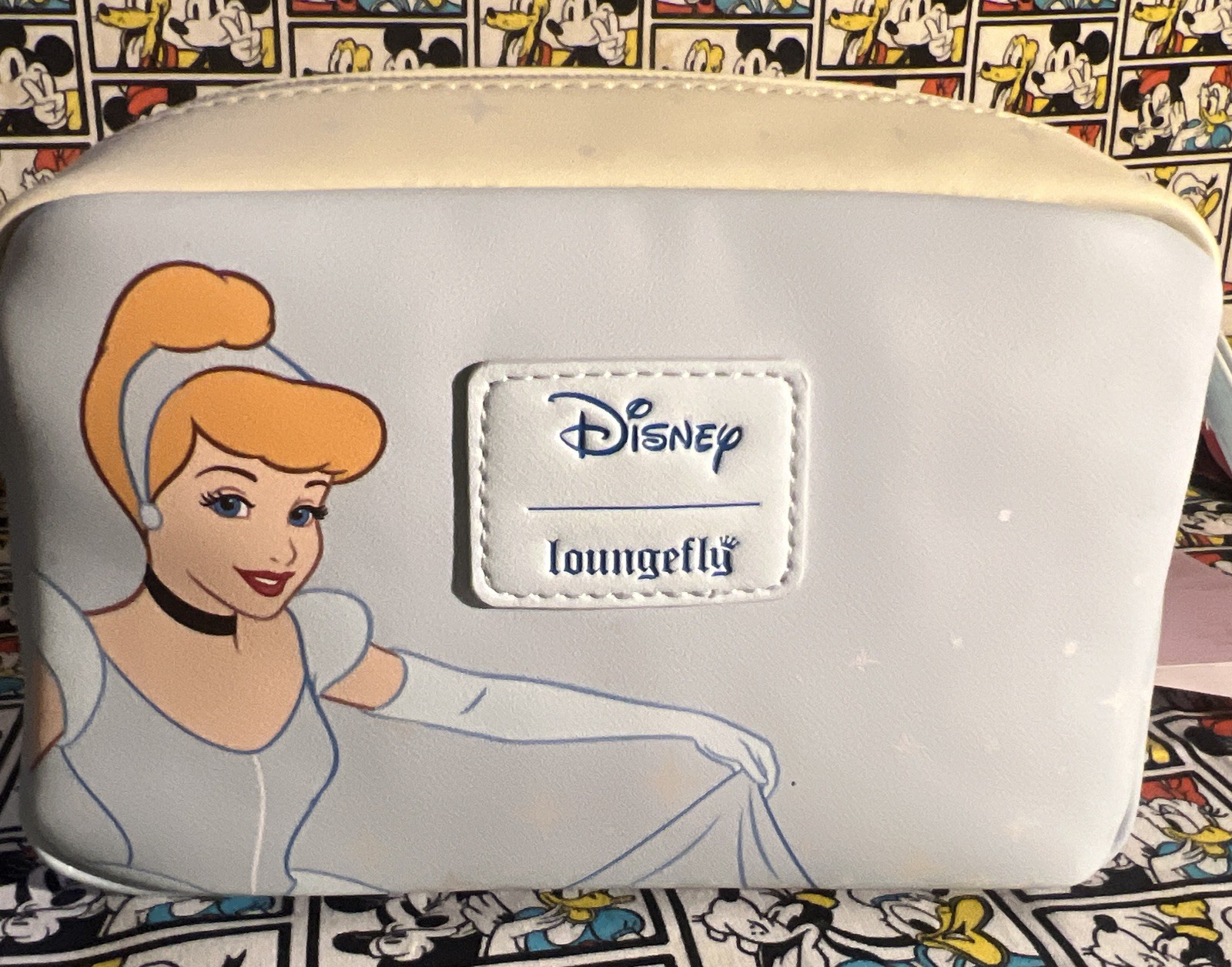 Loungefly Disney Cinderella Jaq & Gus Pumpkin Cosmetic Bag NWT2025