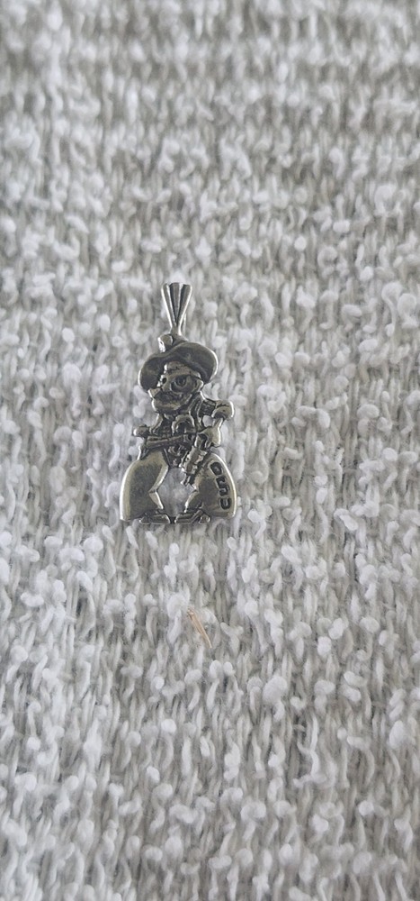 925 Sterling Silver Charm Oklahoma State Pistol Pete
