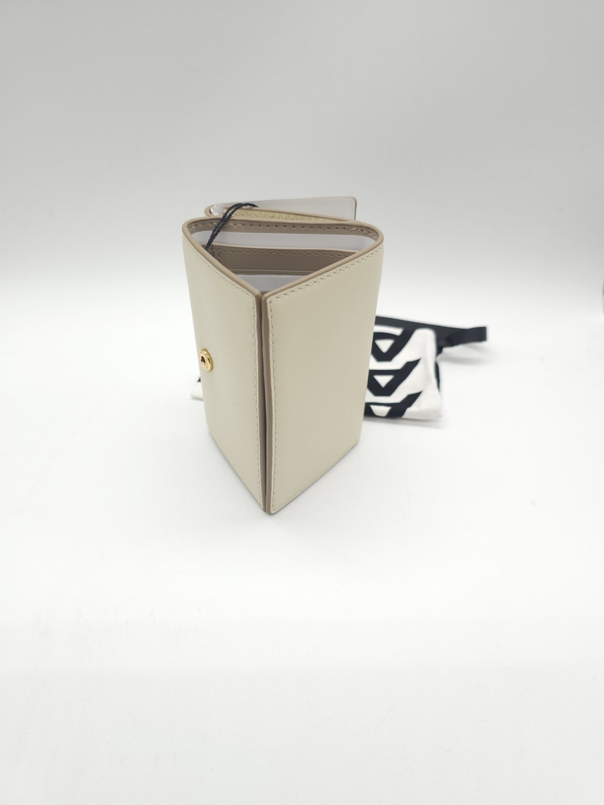 Marc Jacobs J Marc Trifold Leather Wallet Cloud White New