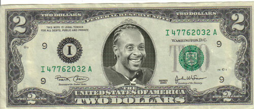 49ers Jerry Rice $2 Bill Mint Celebrity