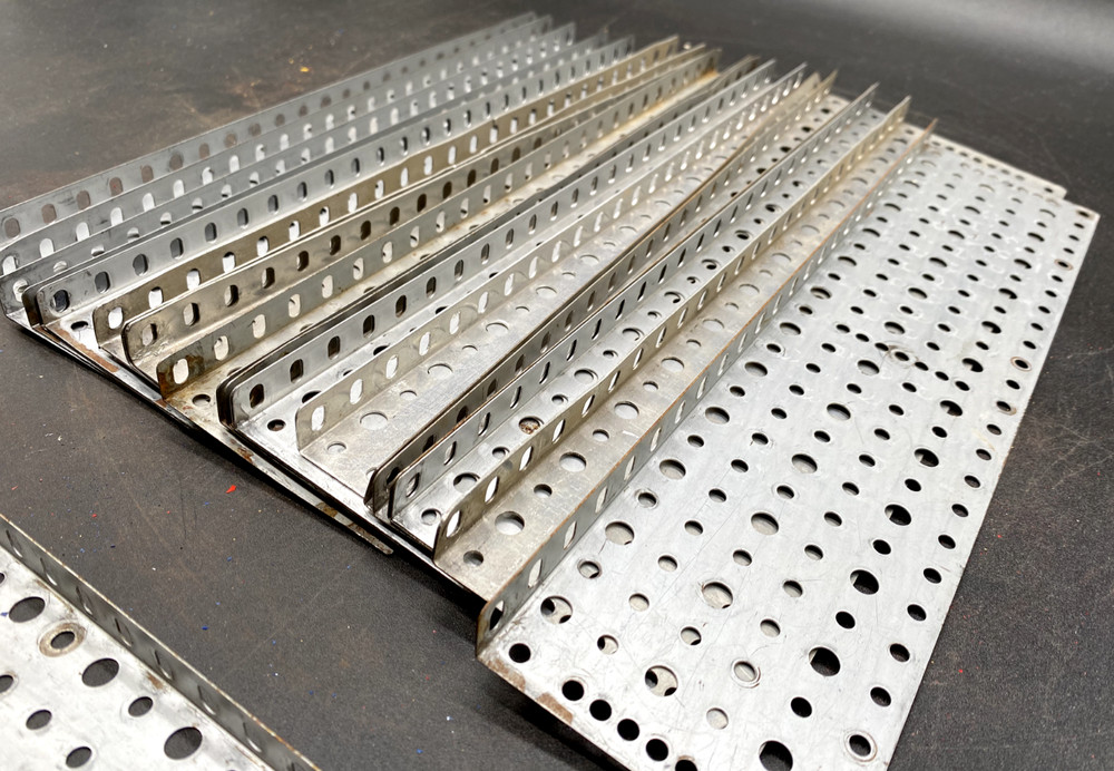 (20) GILBERT ERECTOR SET PART MN 12" SILVER BASE PLATES