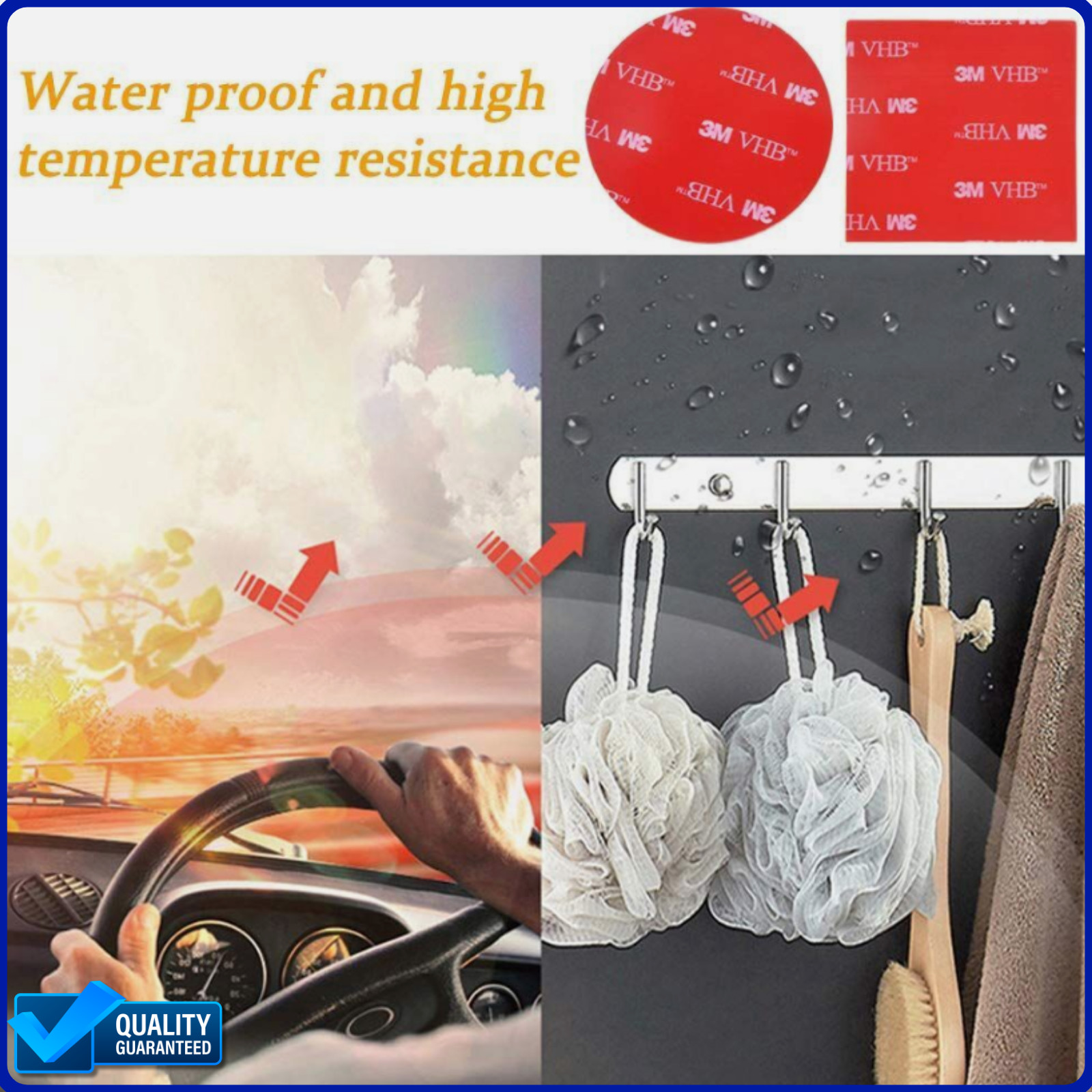 HEAVY DUTY 3M VHB DOUBLE SIDED Mounting Tape STRONG STICKY for Car Home Office