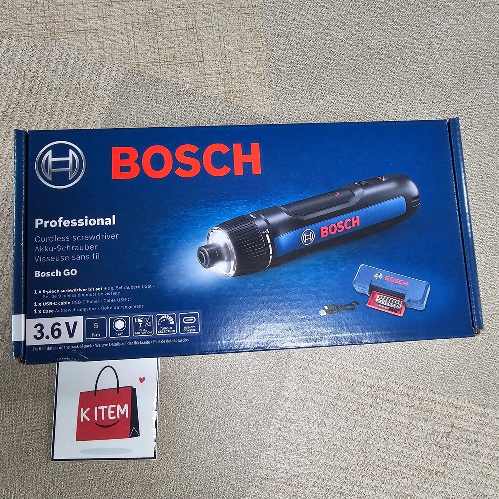 Bosch GO3 3rd Generation Cordless Screwdriver 3.6V 2.0Ah Built-in / Tracking