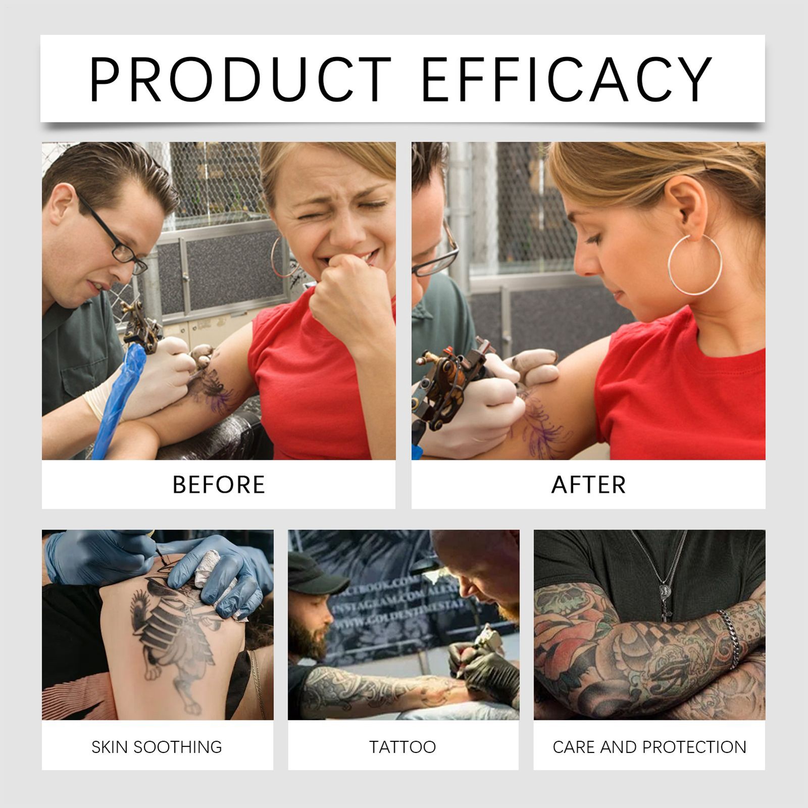 New Tattoo Numibing Cream Gel 50g - Calming Moisturizer Moisturizing Lotion