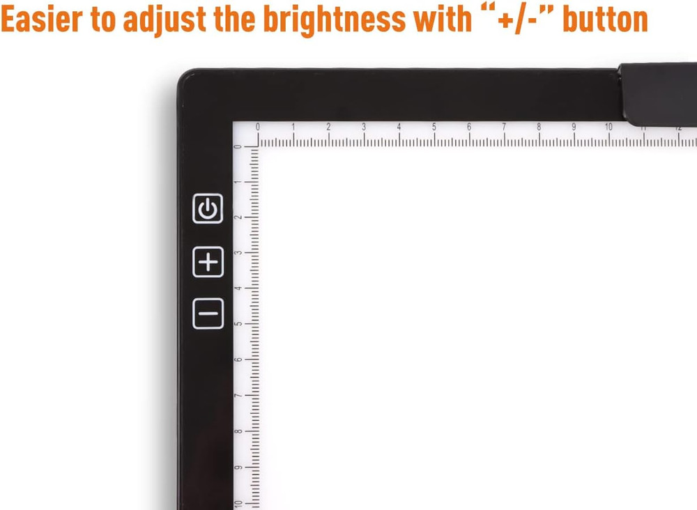 Rechargeable A4 LED Light Pad with Padded Case, Tracing Light Box w/Riser Stands