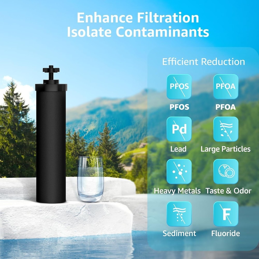 AQUACREST Water Filter Replacement for Berkey® Gravity Water Filter System,8Pack