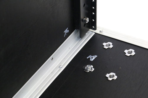 12 Space Studio Rack Case with 4" Caster Wheels ATA-style fits Amp or Effects