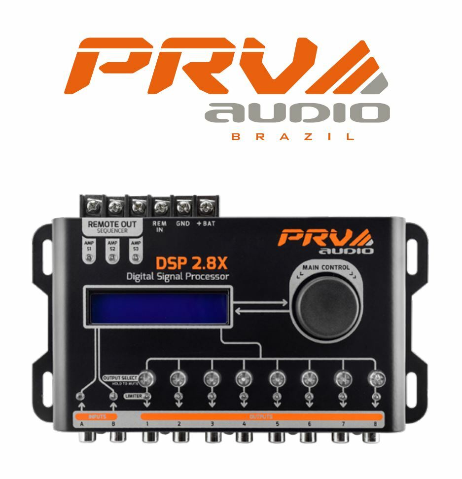 PRV DSP 2.8X Digital Signal Processor + TPT-EQ7 Band Graphic Equalizer Combo