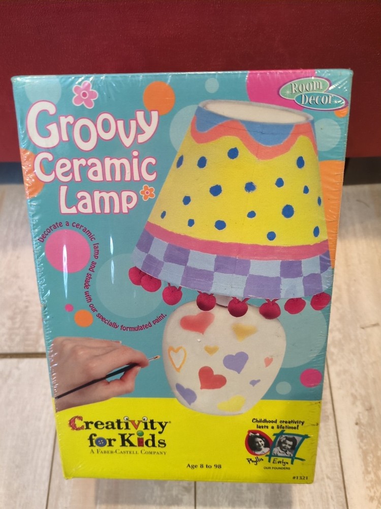 Creativity for Kids Groovy Ceramic Lamp  Corded Electric NEW