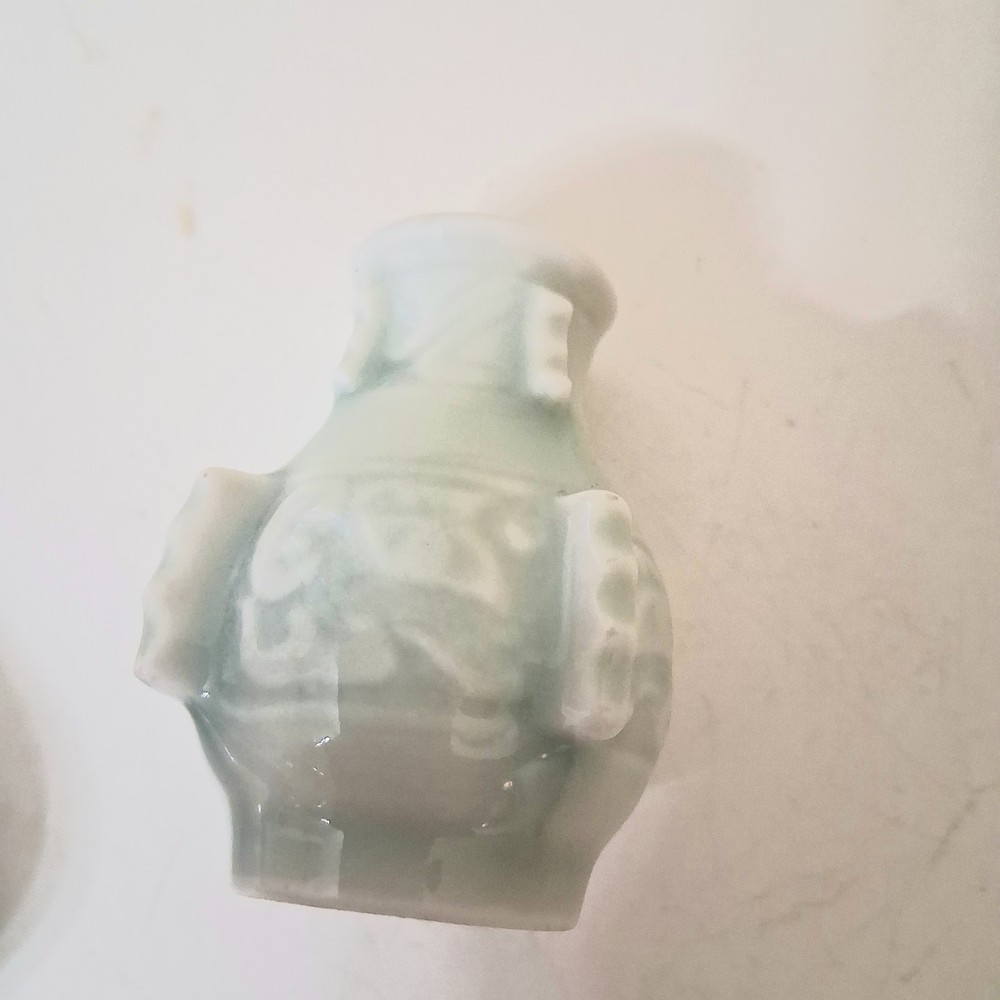 Vintage Miniature Celadon Vase