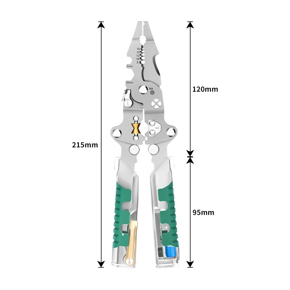 DIY Portable Multi-Functional Fold Wire Stripper Scissor With Electrical Test US