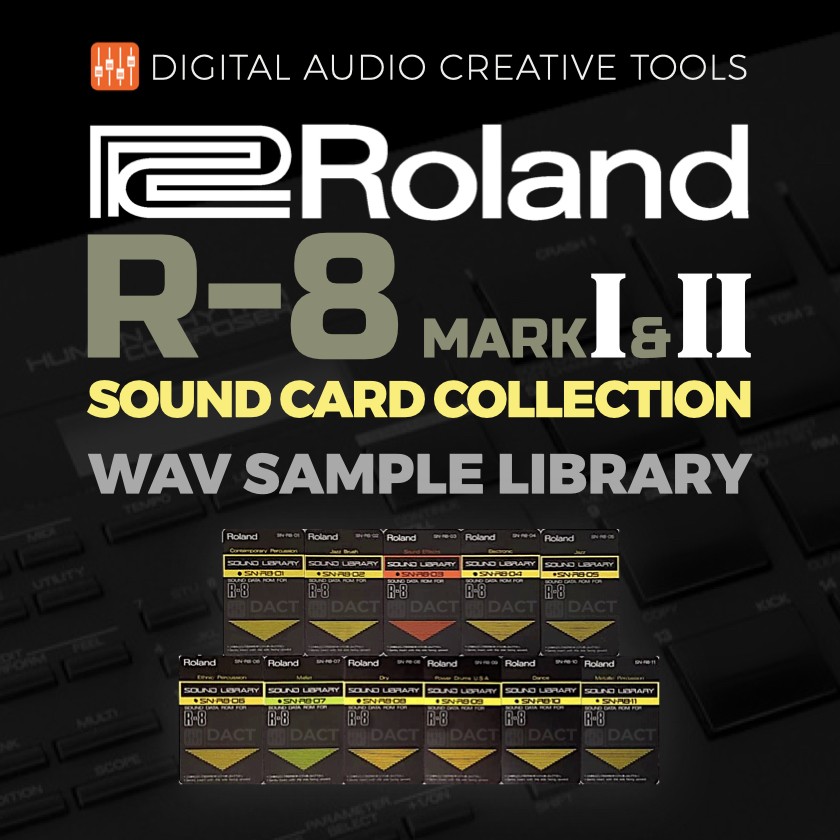 Roland R-8 Drum Machine Sound Card Sample Library - Instant Access