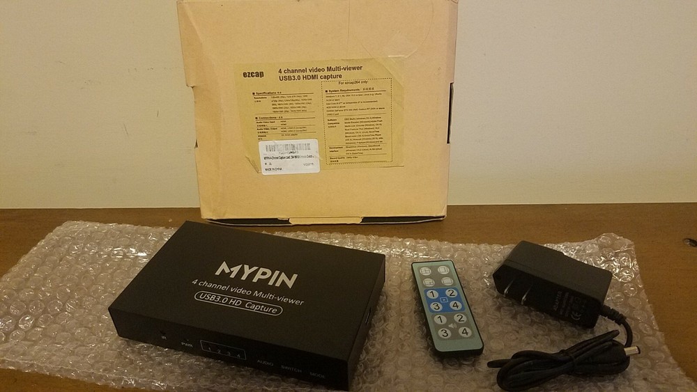 MYPIN ezcap264 USB3.0 HD Capture 4 Channel Video Multi-viewer * OPEN BOX
