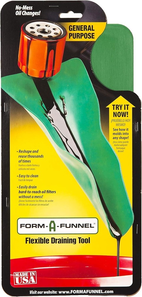 Form a Funnel - Flexible Funnels for Automotive Use, Drain Funnel, Durable Flex