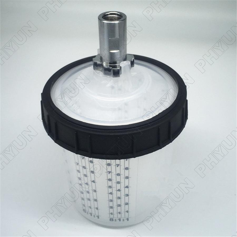22oz 600ML Disposable Paint Cup H/O Quick Cup W/ M16x1.5 Internal Thread Adapter