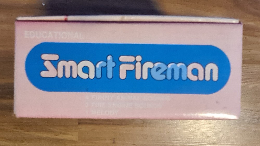 Vintage 90s Educational Funny FIREMAN battery operated NOS UNTESTED
