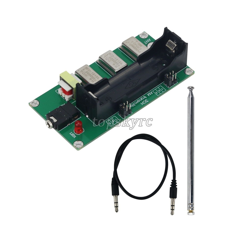 3-Channel AM Radio Transmitter w/ Antenna Audio Cable 1MHz 3MHz 5MHz Finished tp