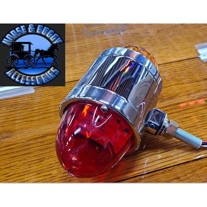 51555 18 LED Dual Function Watermelon Double Face Light Amber LED/red Lens #5155