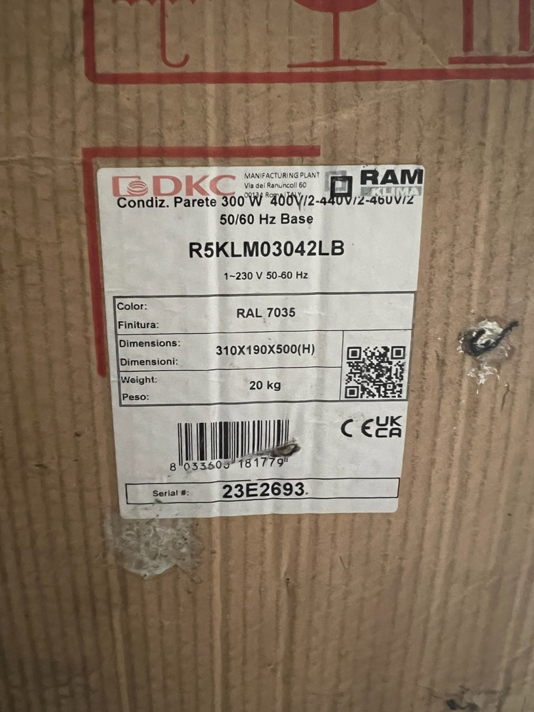 DKC R5KLM03042LB 330W Air Conditioner Power Panel Cooling Device