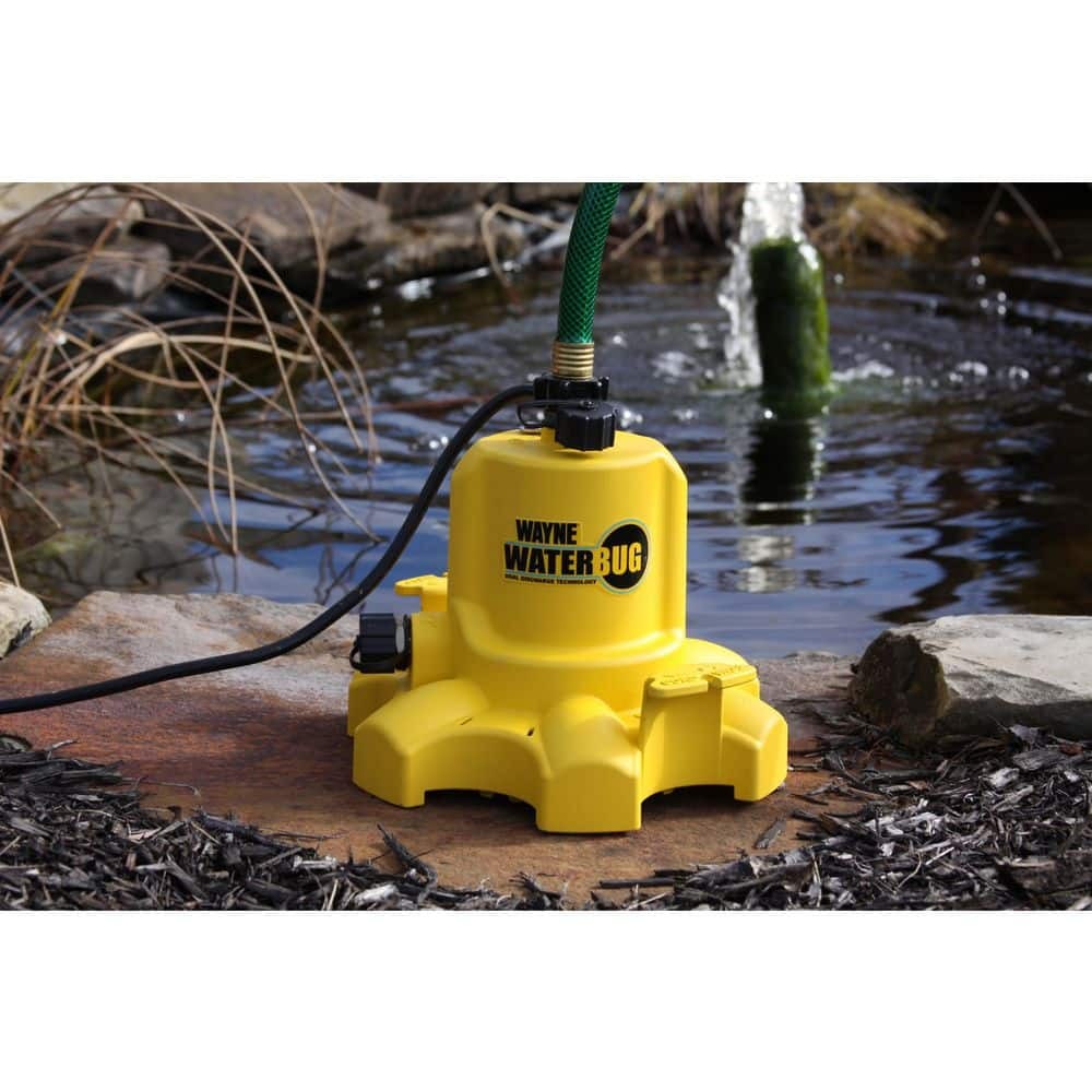 Wayne 1/6 HP WaterBUG Submersible Utility Pump with Multi-Flo Technology