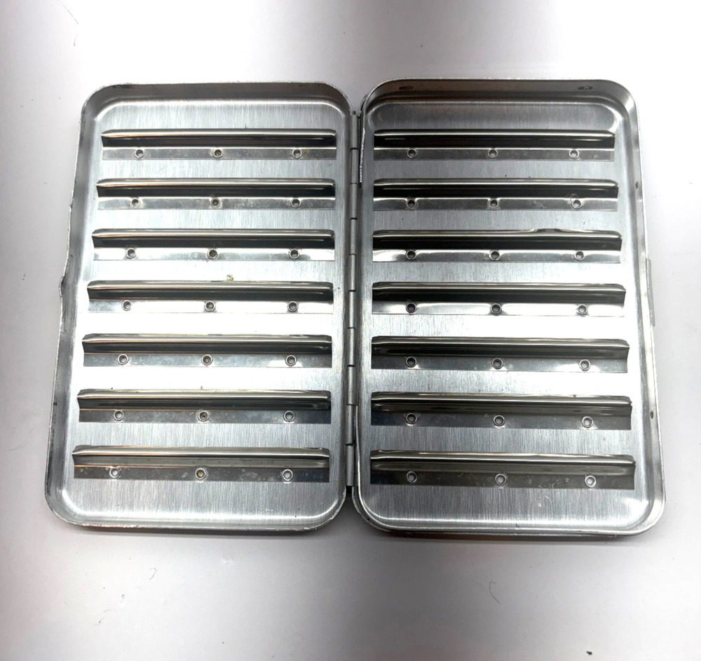 Vintage Perrine #92 Aluminum Fly Box