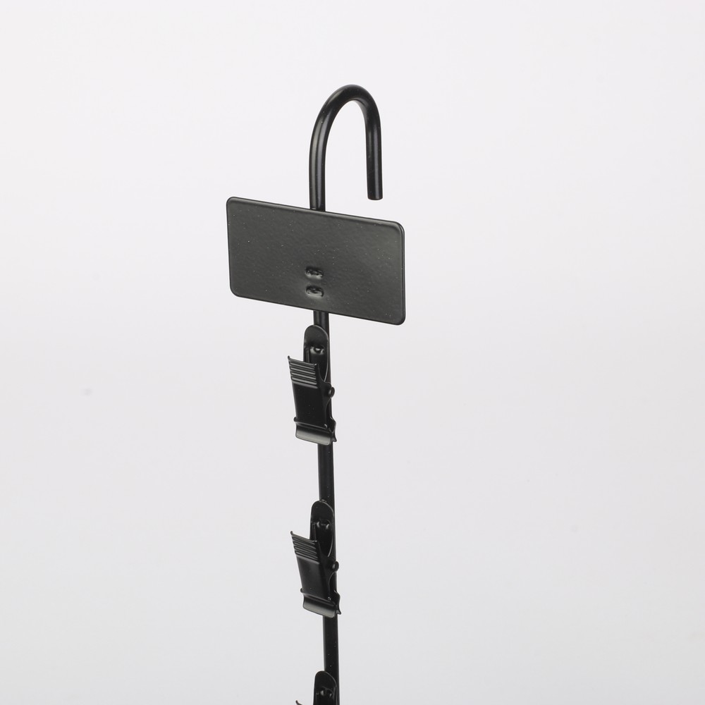 Hanging Merchandise Strips with Hooks, 31" Chip Display Rack, 120 Clips, 10 Pcs