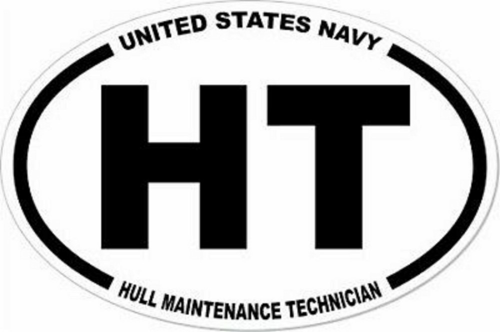 3x4.5  USN  NAVY  HT HULL MAINTENANCE TECH STICKER