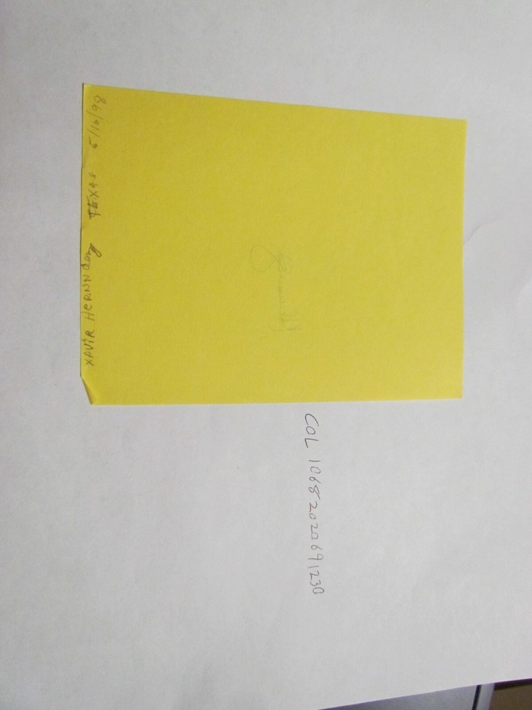 Xavier Hernandez Signed Cut/ Paper