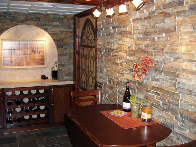 Art Vineyard Tumbled Marble Mural Backsplash Bath Tile #652