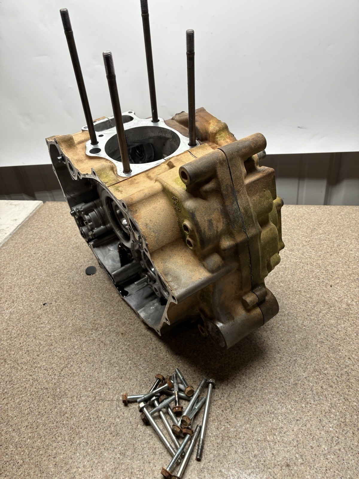 2012 Honda Rancher 420 420te Engine Motor Crankcase Crank Cases Case Block 2x4