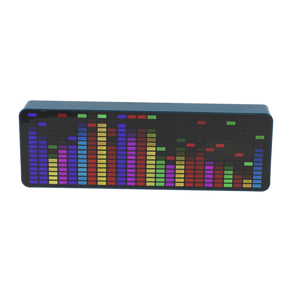 Enhanced Music Spectrum Indicator VU Meter Display Board with Alarm Clock