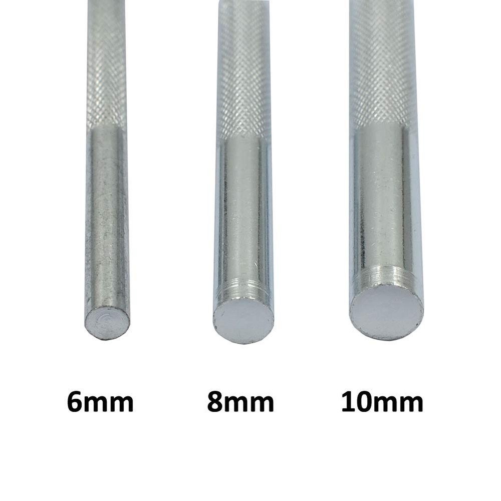 DGOL 7 pcs Metal Domed Rivet Fixing Setting Tool Spike 7pcs Setter