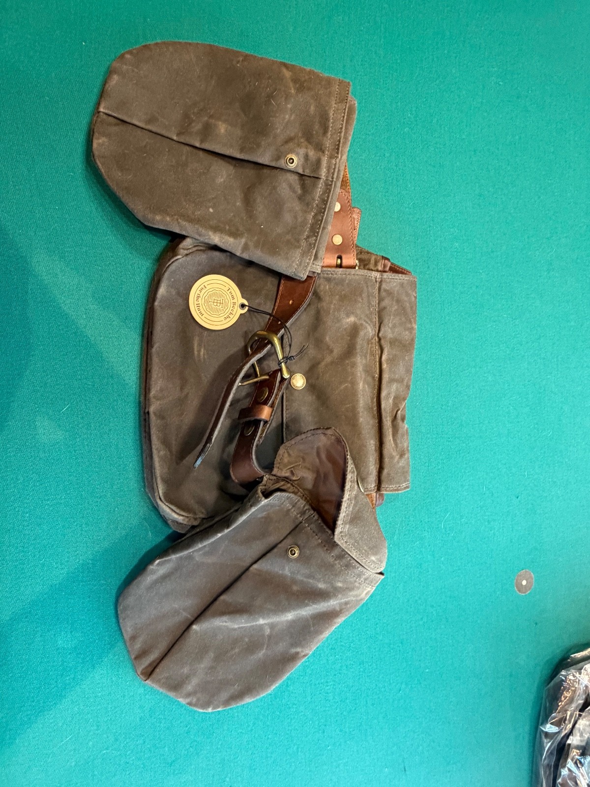 Tom Beckbe Shotgun Shell Pouch Bag - Dark Green Canvas - New and unused