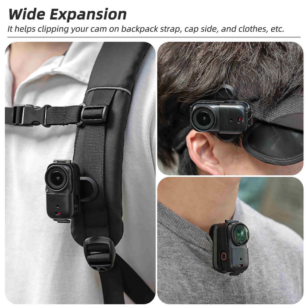 For DJI Osmo Nano Backpack Strap Mount Clip Strong Grip 360 Rotation Replacement