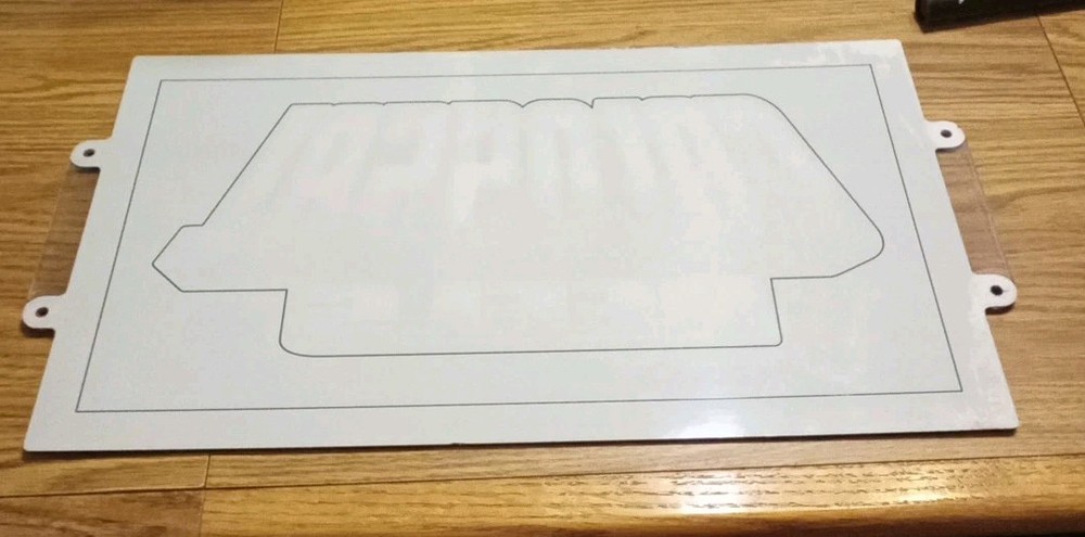 17" X 10" Plexiglass Colossal Reels Slot Machine Insert Rectangle Used