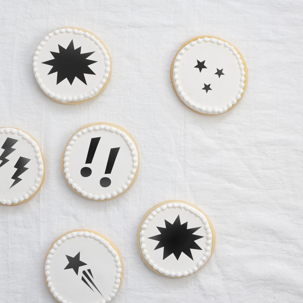 Super Details Cookie Stencil - Durable & Reusable Mylar Stencils
