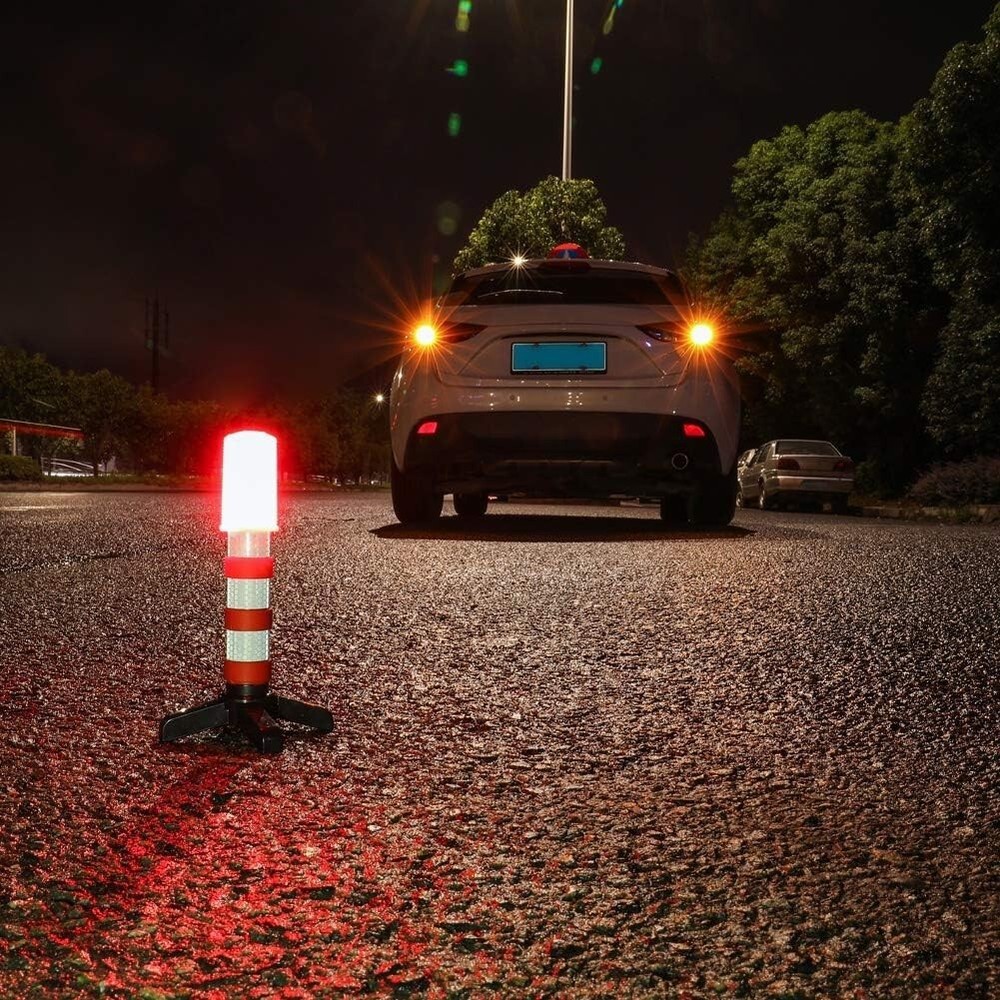 Emergency Roadside Flares Kit LED Safety Strobe Road Warning Light