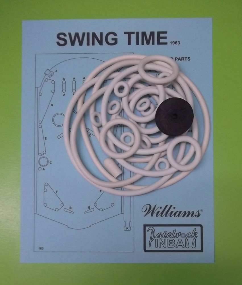 1963 Williams Swing Time Pinball Machine Rubber Ring Kit