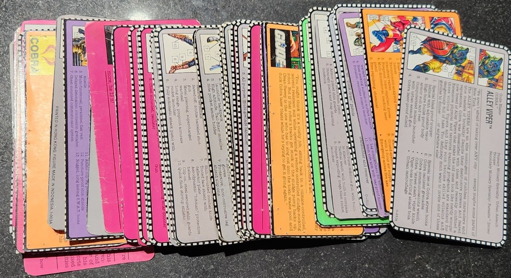 G.I. Joe File Cards Mostly 90s + (You Pick)
