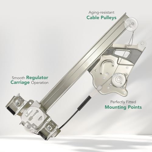 Front Driver Side Power Window Regulator Without Motor for Buick LeSabre 2000